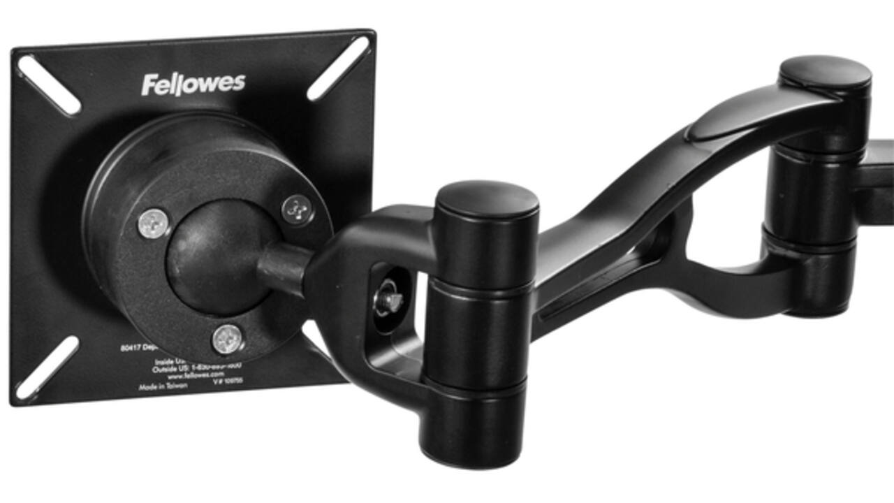 Monitorarm Fellowes Vista enkel zwart