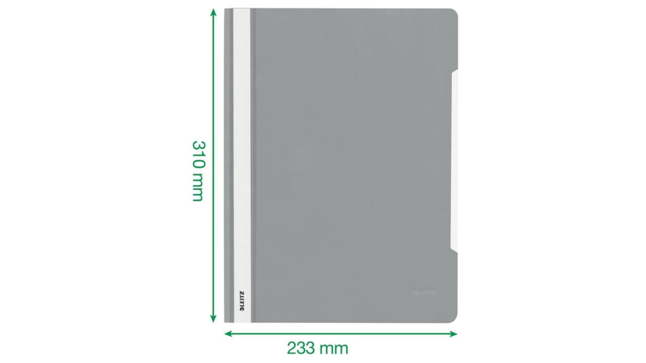 Snelhechter Leitz Standaard A4 gerecycled PP rood