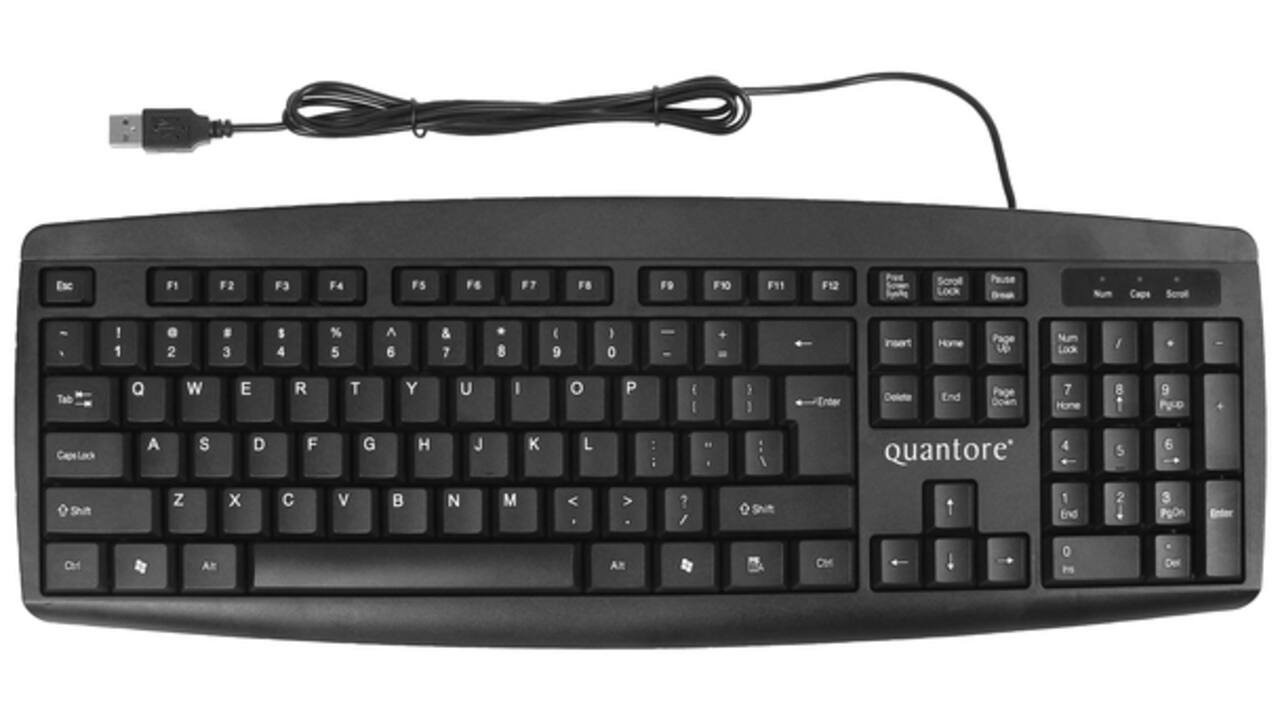 Toetsenbord Quantore qwerty zwart