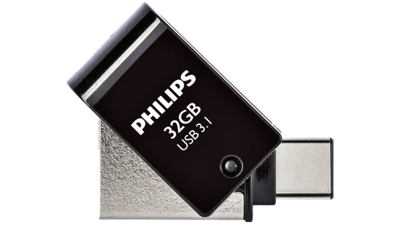 USB-stick 3.1 Philips USB-C 2-in-1 Midnight Black 32GB