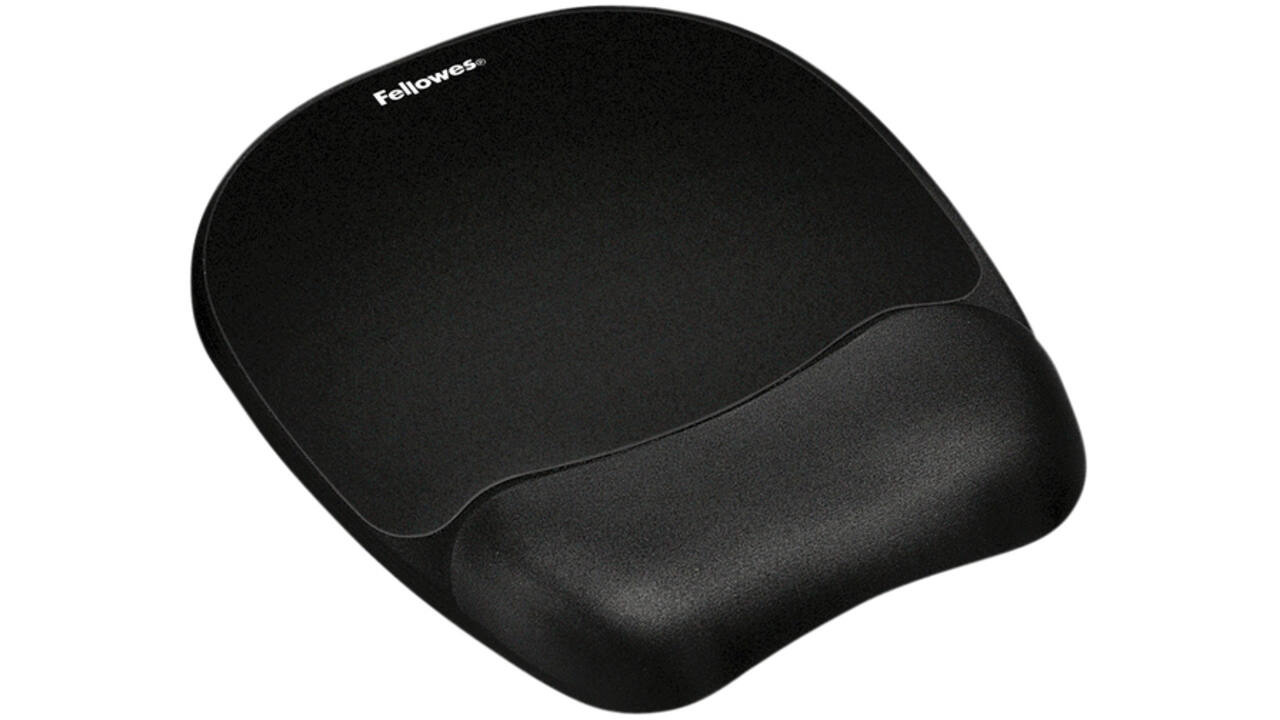 Muismat met polssteun Fellowes Memoryfoam zwart