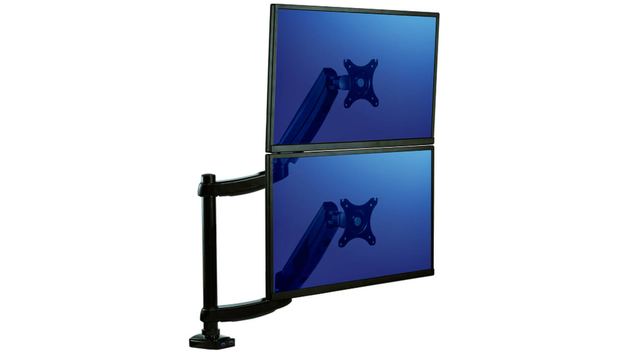 Monitorarm Fellowes Platinum Series dubbel verticaal