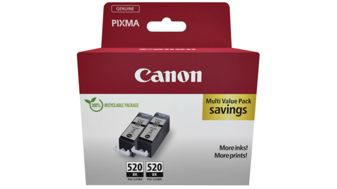 Inktcartridge Canon PGI-520 zwart 2x