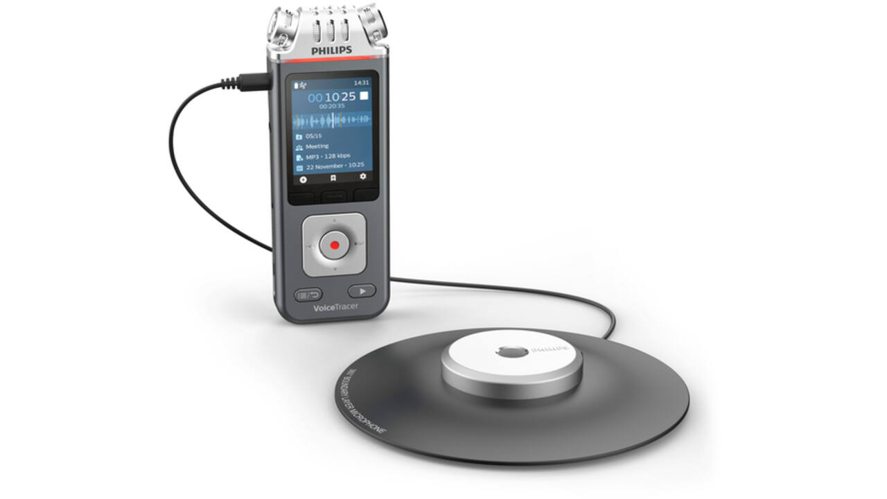 Digital voice recorder Philips DVT 8110 voor vergaderen