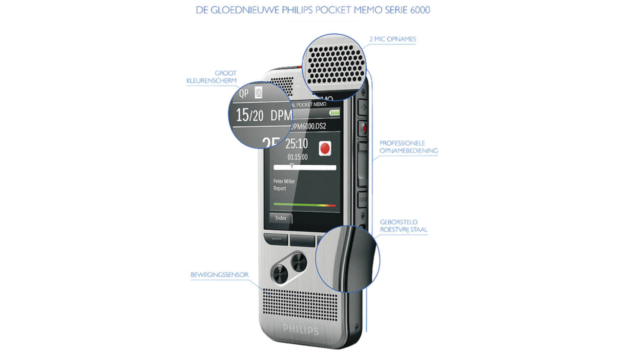 Dicteerapparaat Philips PocketMemo DPM6000