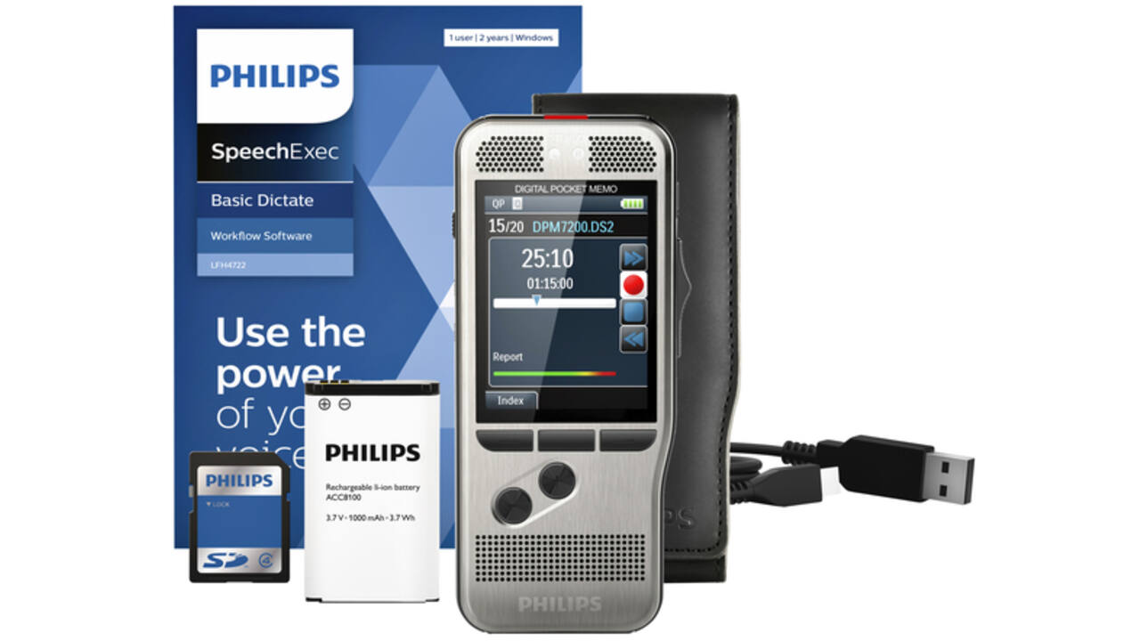 Dicteerapparaat Philips PocketMemo DPM7200
