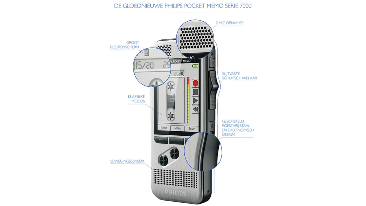 Dicteerapparaat Philips PocketMemo DPM7200