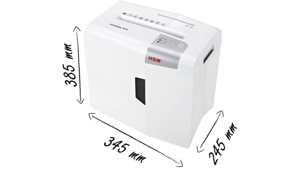 Papiervernietiger HSM Shredstar S10 stroken 6mm