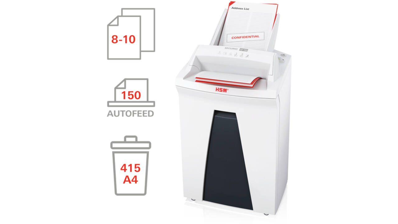 Papiervernietiger HSM Securio AF150 snippers 4,5x30mm