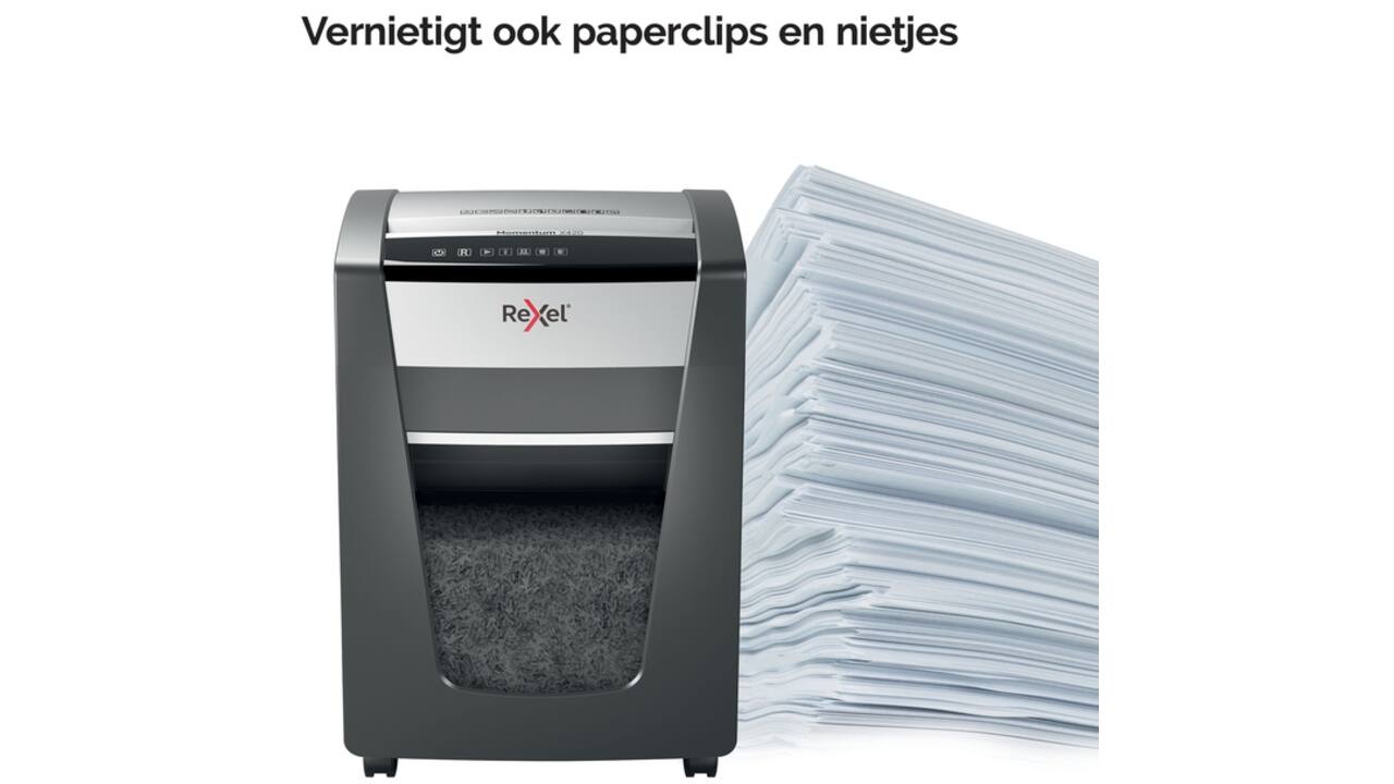 Papiervernietiger Rexel Momentum X420 snippers 4x40mm