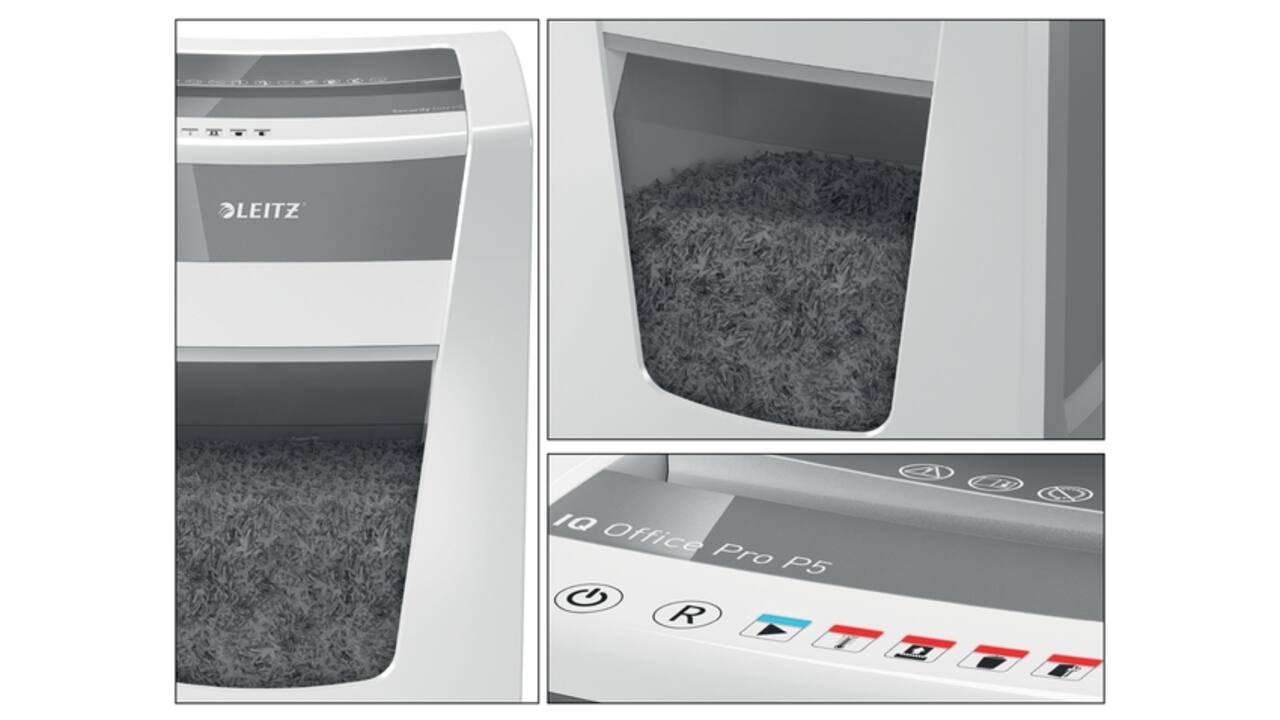 Papiervernietiger Leitz IQ Office Pro P5 snippers 2x15mm