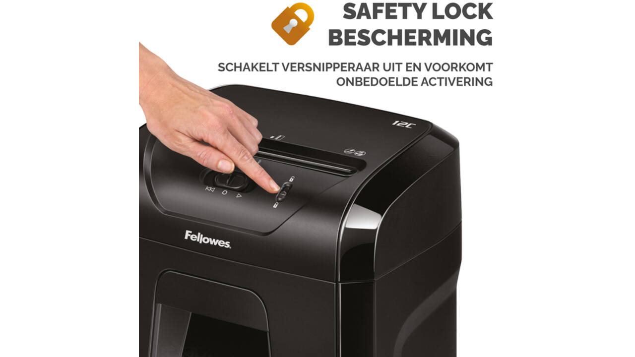 Papiervernietiger Fellowes Powershred 12C snippers 4x40mm