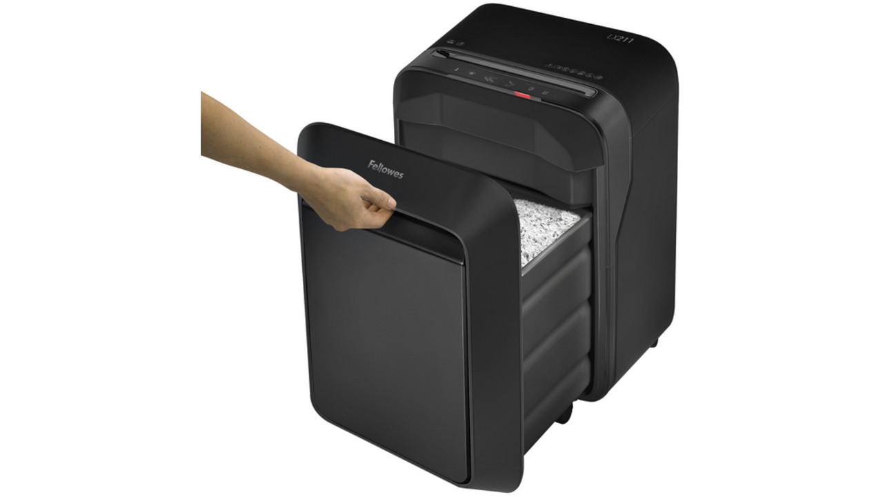 Papiervernietiger Fellowes Powershred LX211 snippers 2x12mm zwart