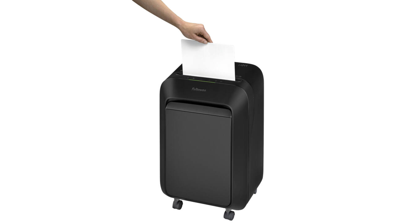 Papiervernietiger Fellowes Powershred LX211 snippers 2x12mm zwart