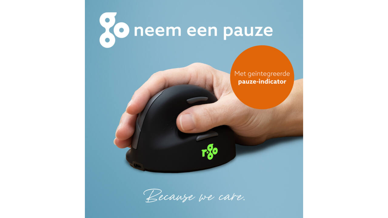 Muis R-Go Ergonomisch HE Break Wireless Rechts L
