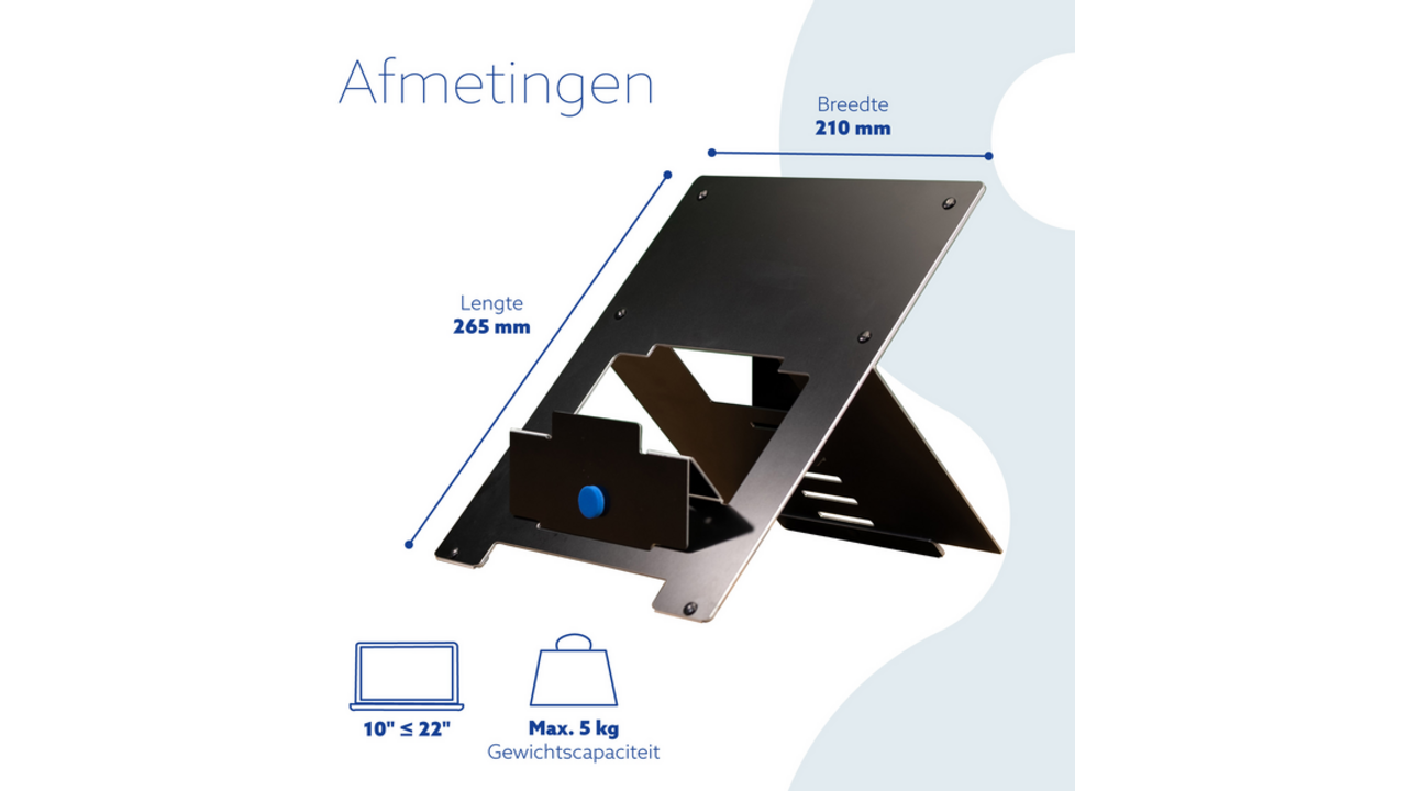 Laptopstandaard R-Go Riser Flexible