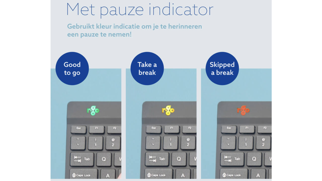 Toetsenbord R-Go Ergonomisch Split Break AZERTY
