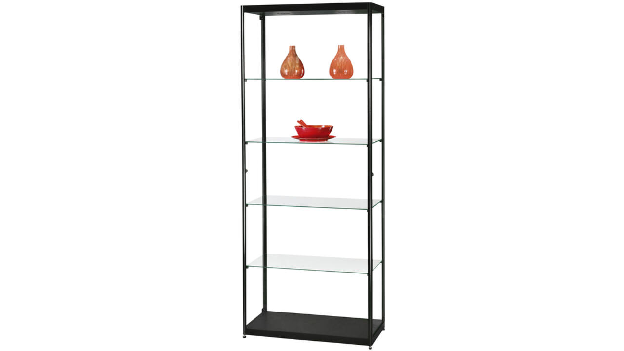 Vitrinekast SDB mpc-800 led zwart 800x400x2000mm