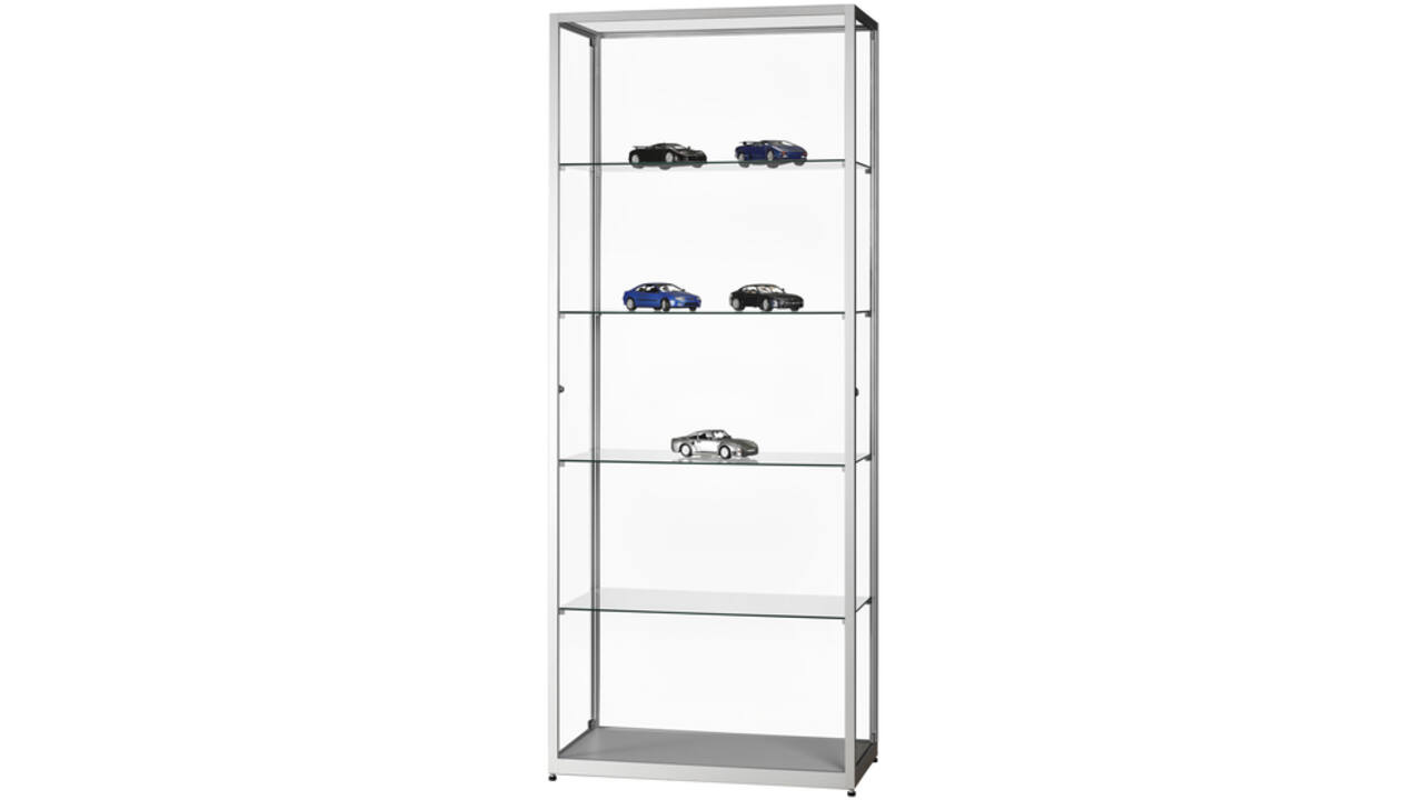 Vitrinekast SDB wms-h800 zilver 800x400x1984mm