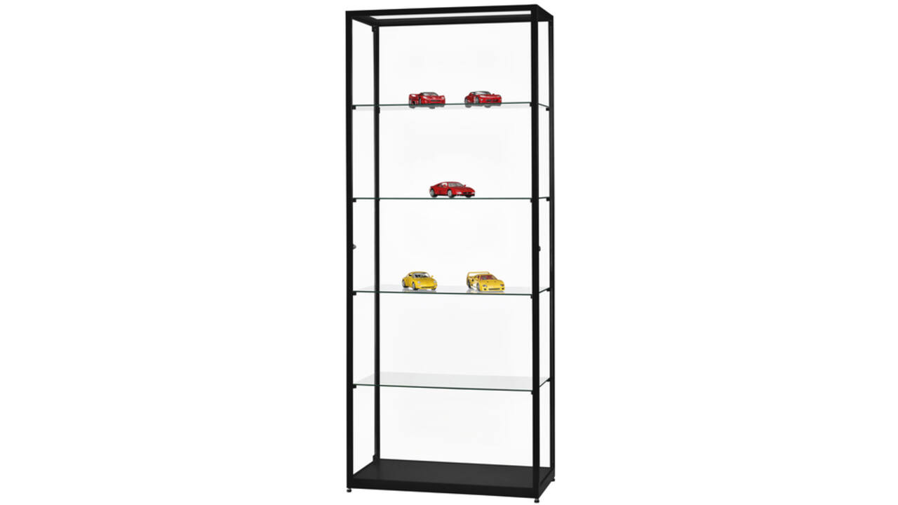 Vitrinekast SDB wms-h800 zwart 800x400x1984mm