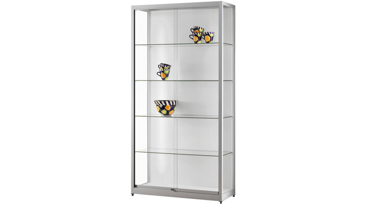 Vitrine SDB 311-1000 zilver led 1000x400x1972mm