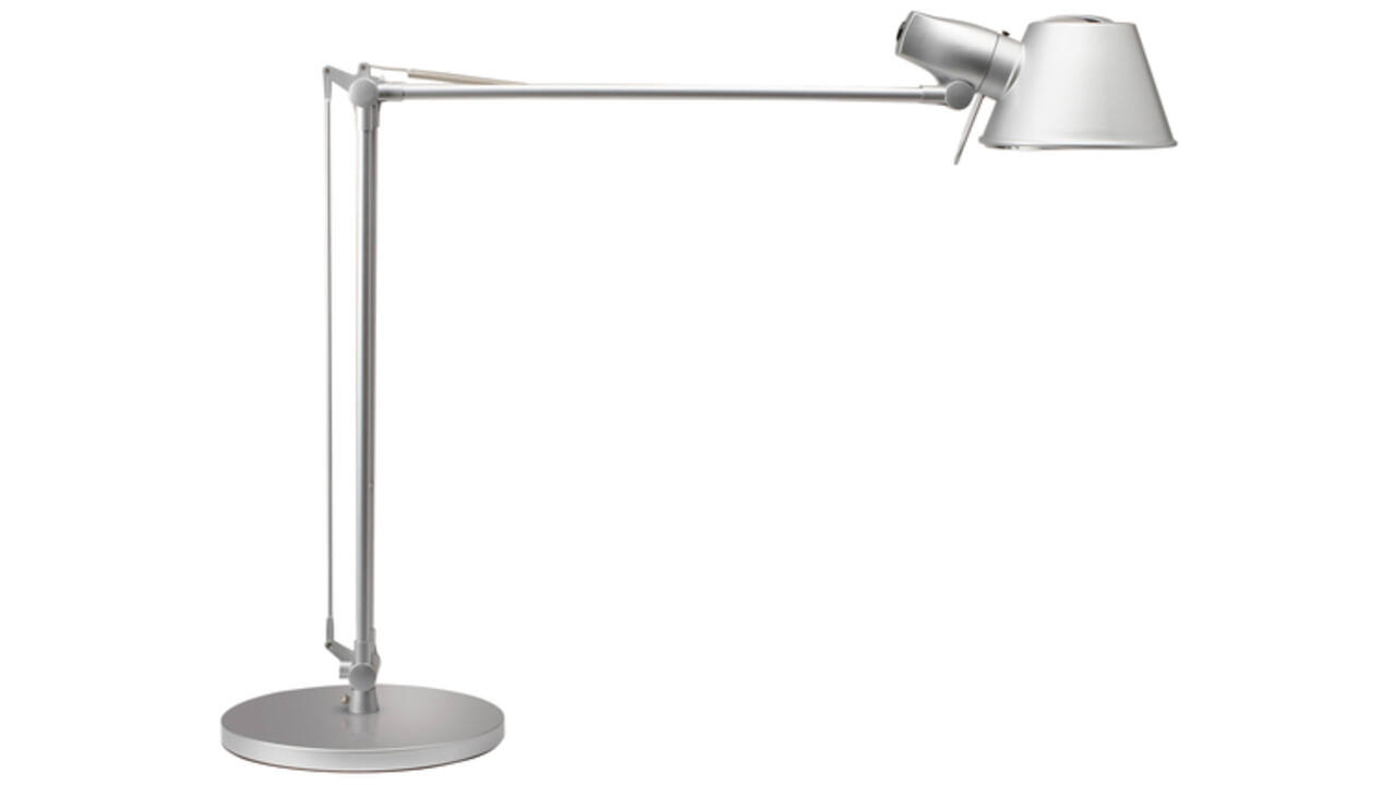 Bureaulamp MAUL Rock LED voet zilvergrijs