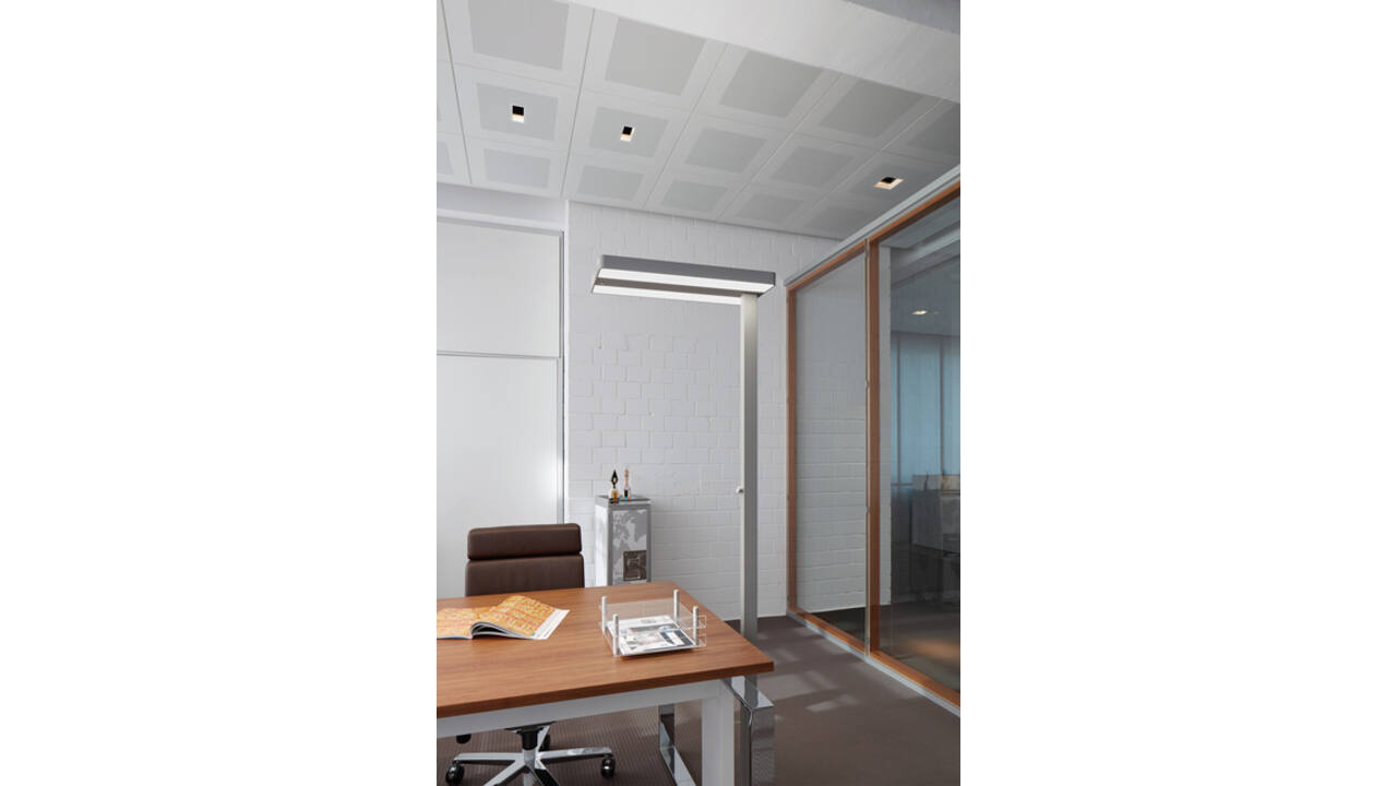 Vloerlamp MAUL Juvis LED dimbaar beweging- daglichtsensor hg 195cm aluminium