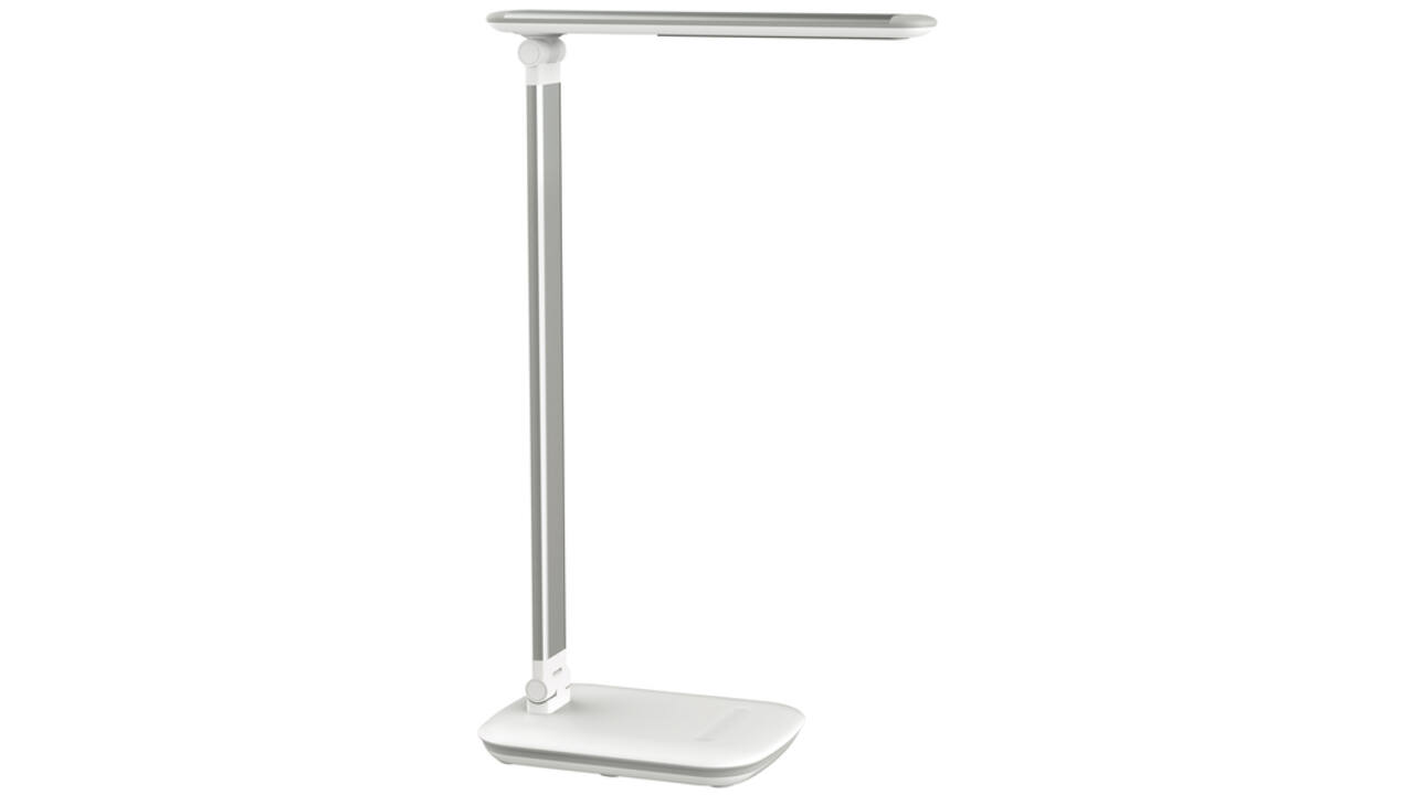 Bureaulamp MAUL Jazzy LED voet dimbaar + usbpoort wit