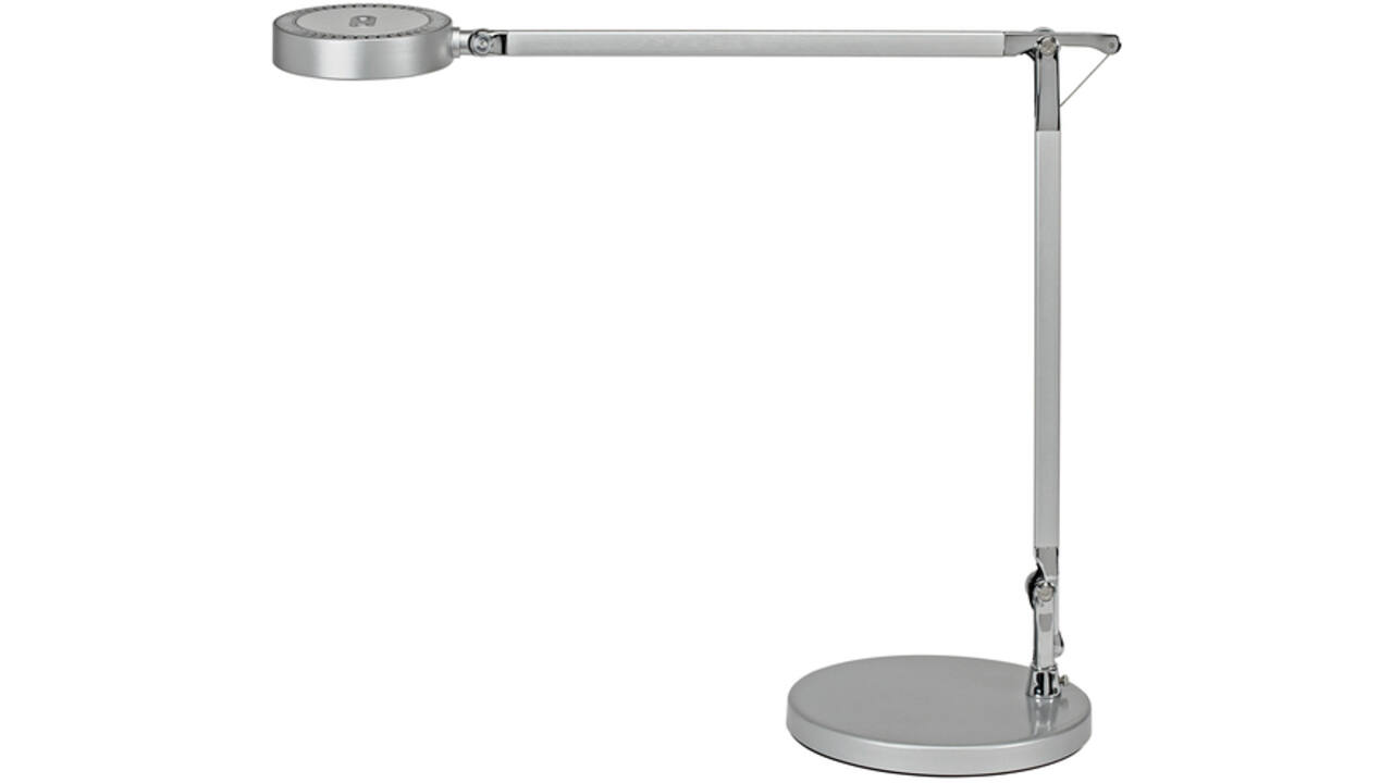 Bureaulamp MAUL Grace LED voet dimbaar colour vario zilver