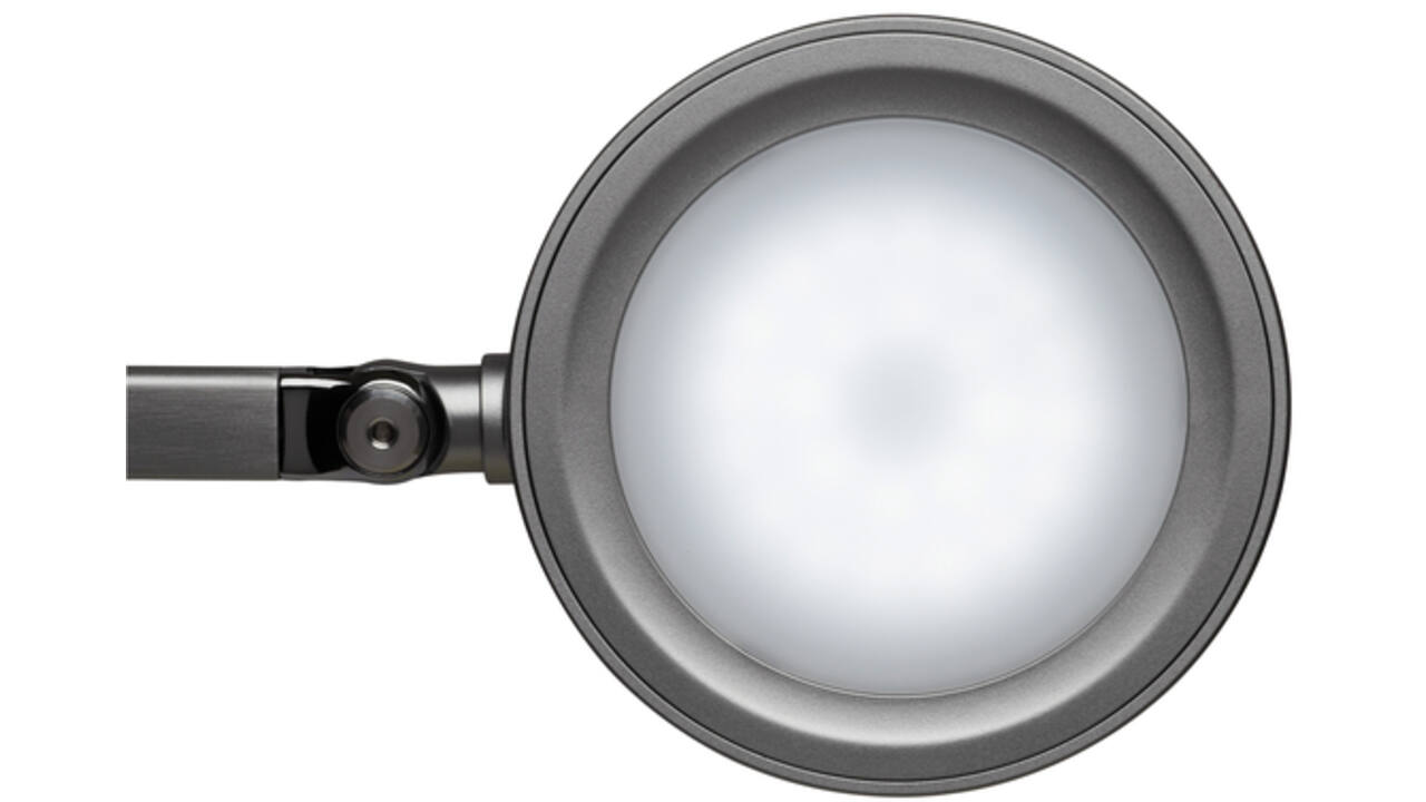 Bureaulamp MAUL Grace LED voet dimbaar colour vario zilver