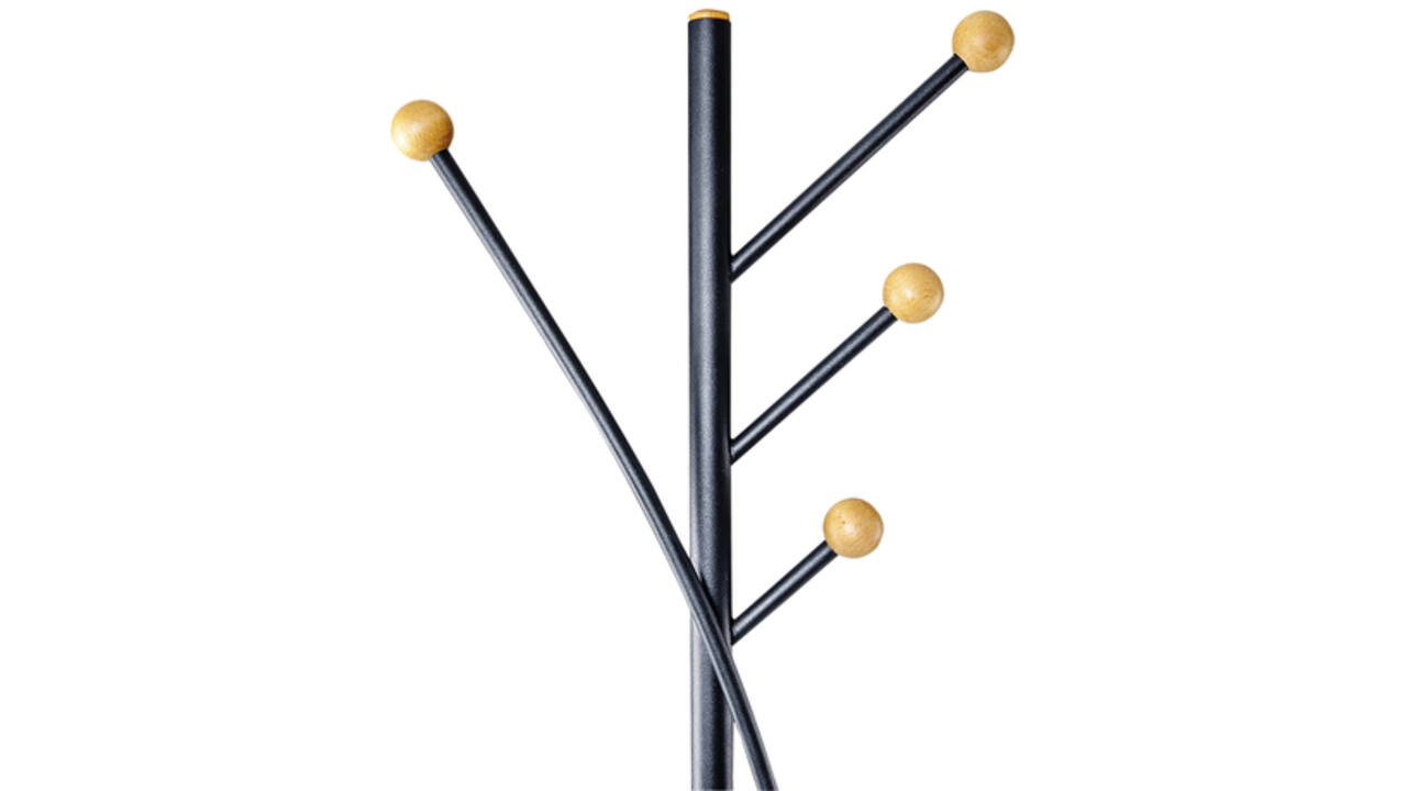 Kapstok MAUL Aura staand 180cm 4 haken zwart