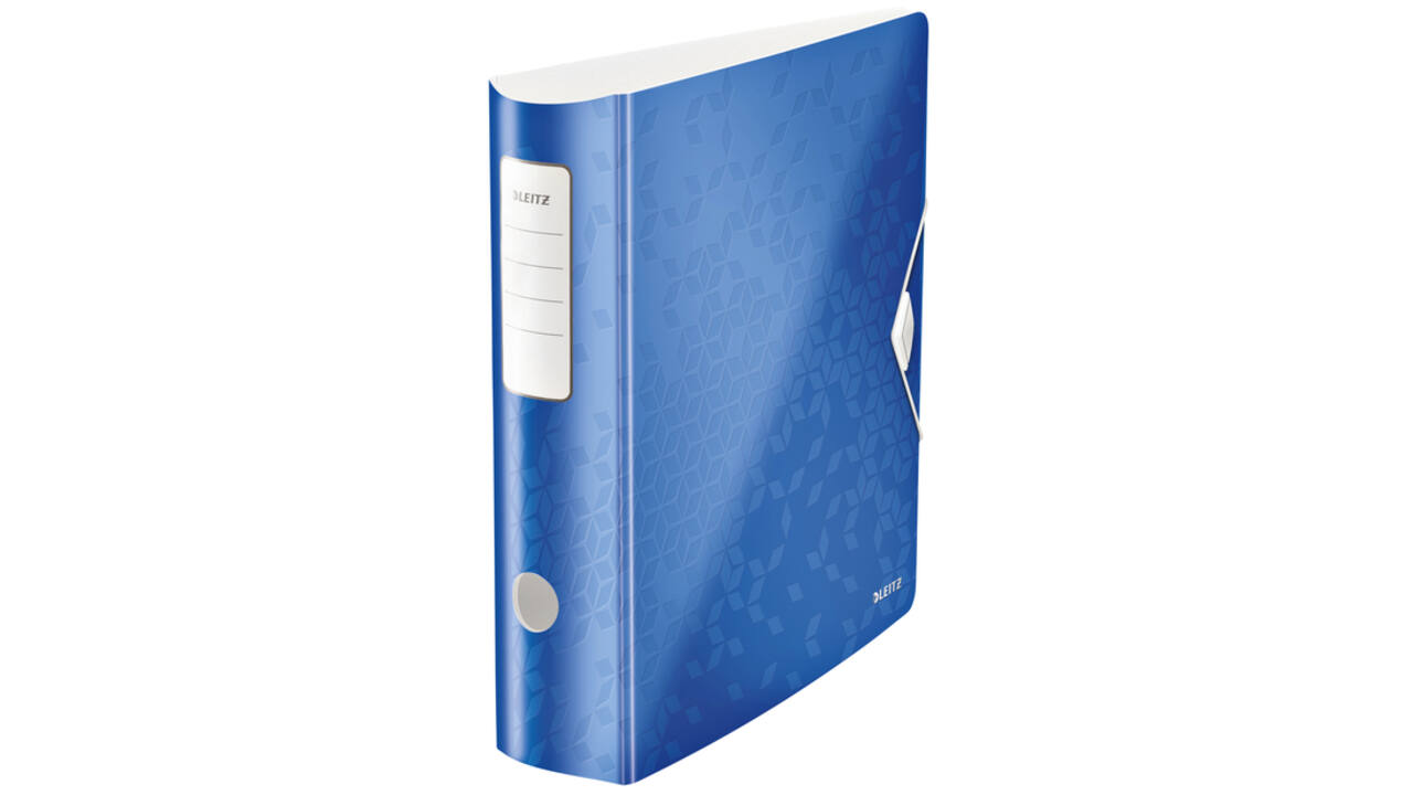 Ordner Leitz WOW active 180° 80mm PP A4 blauw