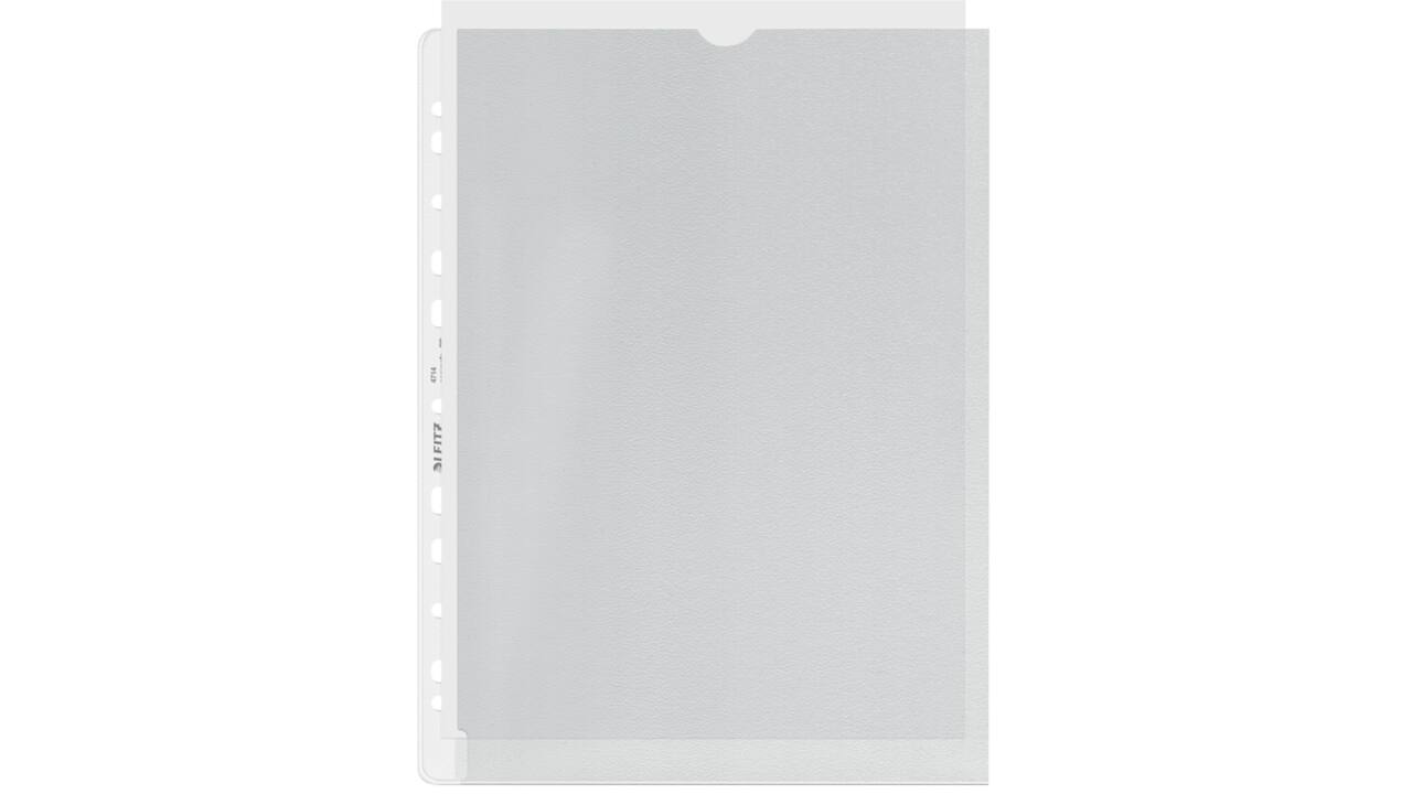 Showtas Leitz Premium links open 0.13mm PP A4 transparant 100 stuks