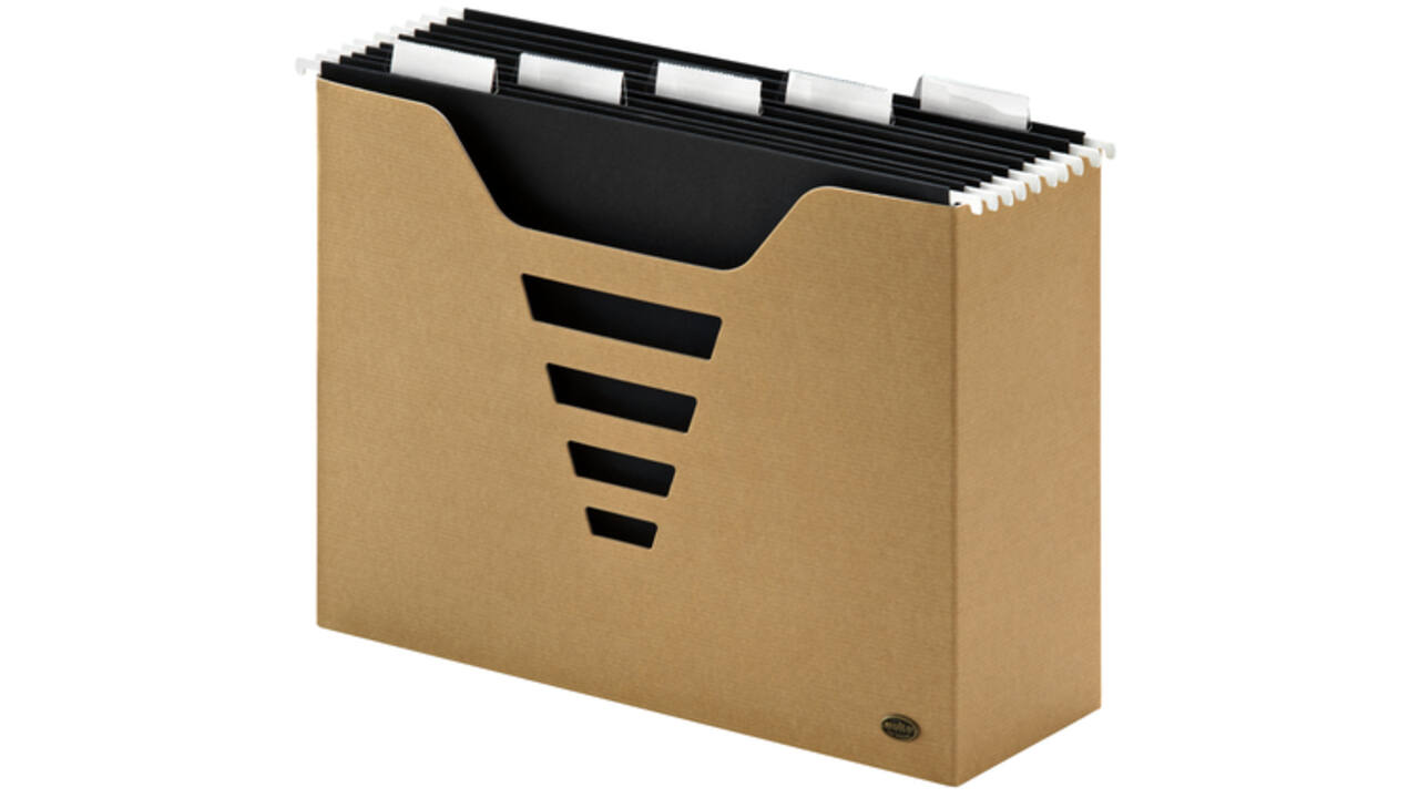 Hangmappenbox Kraft Line A4 + 5 hangmappen