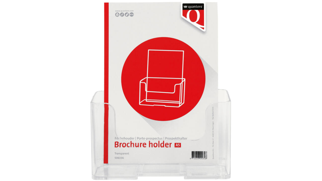 Folderhouder Quantore A5 transparant