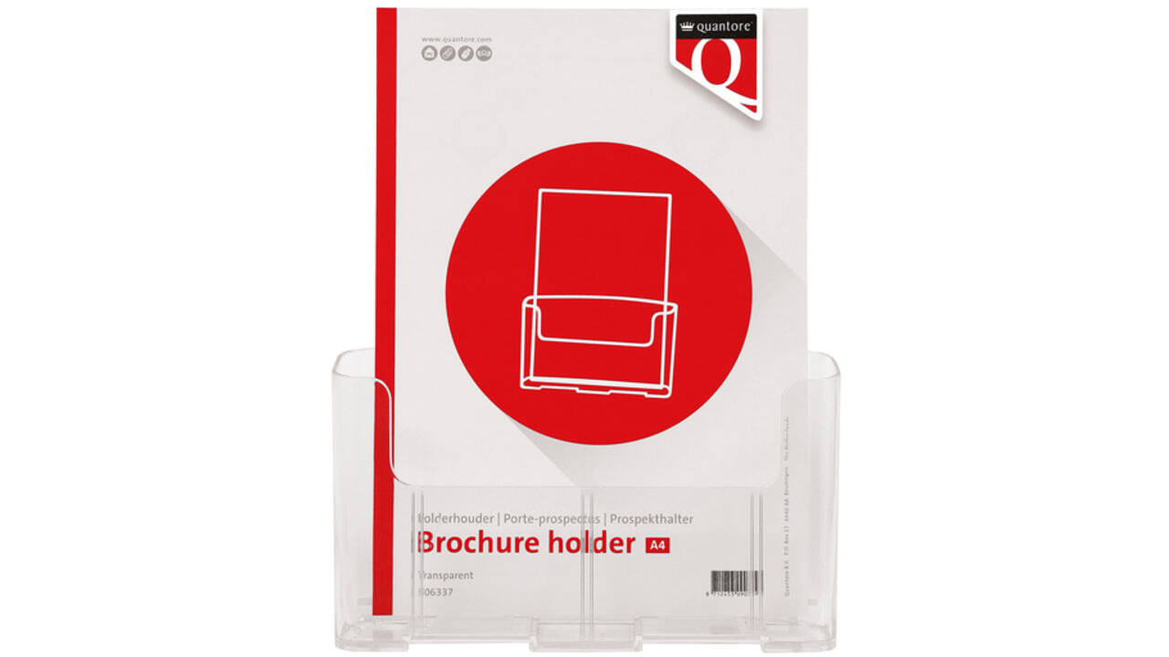 Folderhouder Quantore A4 transparant