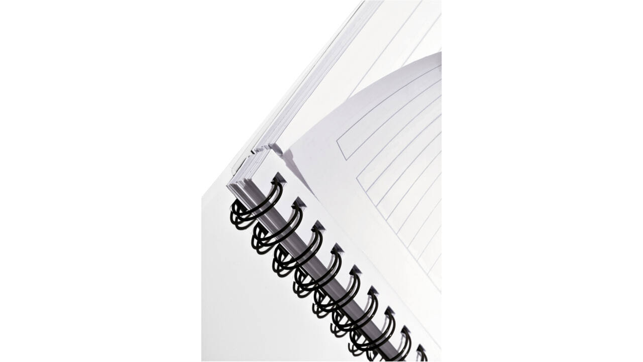 Notitieboek Leitz WOW A5 spiraal PP lijn roze