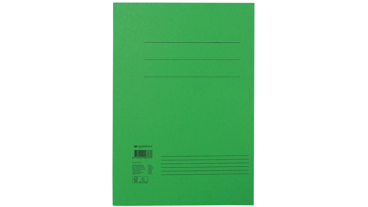 Dossiermap Quantore folio 300gr groen