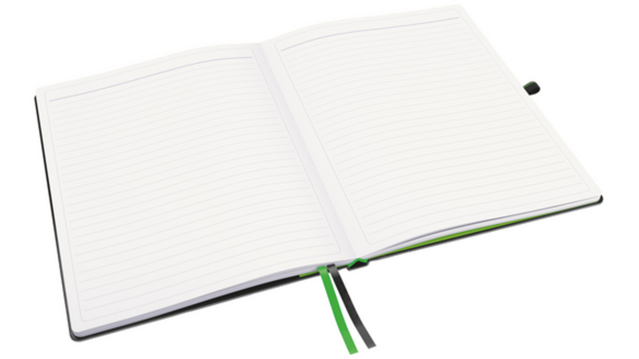 Notitieboek Leitz Complete 187x242mm 160blz 100gr lijn zwart