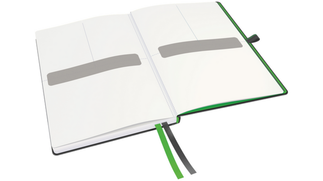Notitieboek Leitz Complete A5 160blz 100gr lijn zwart