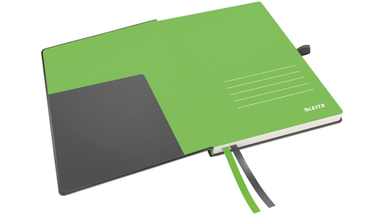 Notitieboek Leitz Complete A5 160blz 100gr lijn zwart