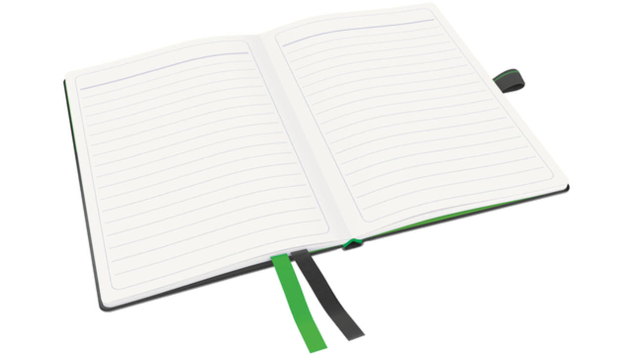 Notitieboek Leitz Complete A6 lijn 160 pagina's 100gr zwart