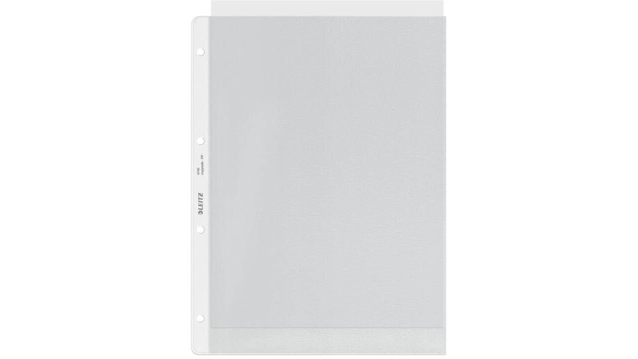 Showtas Leitz Premium copy safe 0.12mm 4-gaats PP A4 transparant 100 stuks