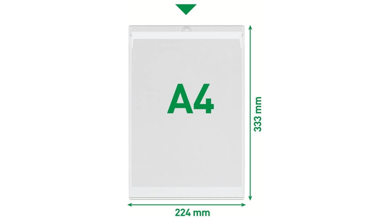 Insteekmap U-model Leitz Premium met ophangoog 0.20mm PVC A4 transparant 50 stuks