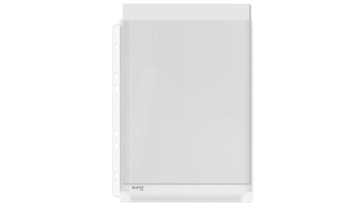 Showtas Leitz Premium copy safe 0.17mm PVC Expansievouw glashelder 10 stuks