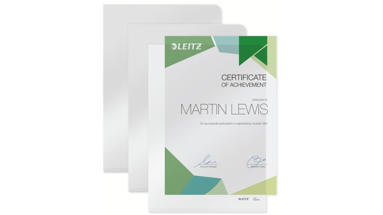 Insteekmap L-model Leitz Premium copy safe 0.15mm PVC A4 transparant 100 stuks