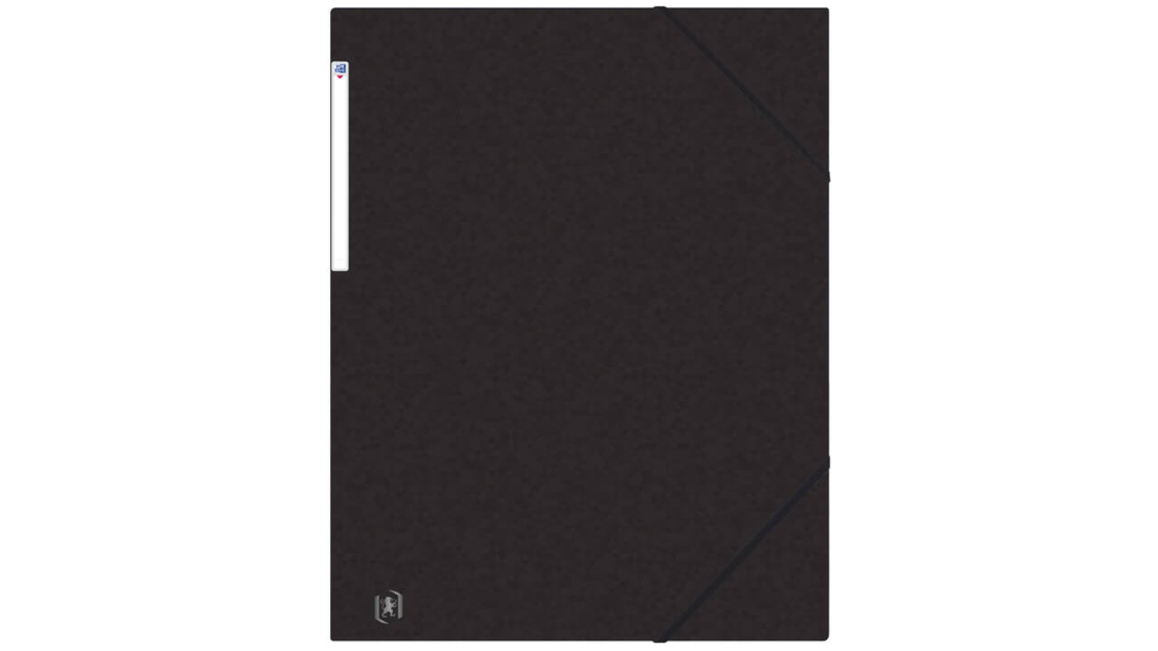 Elastomap Oxford Top File+ A3 3 kleppen 390gr zwart