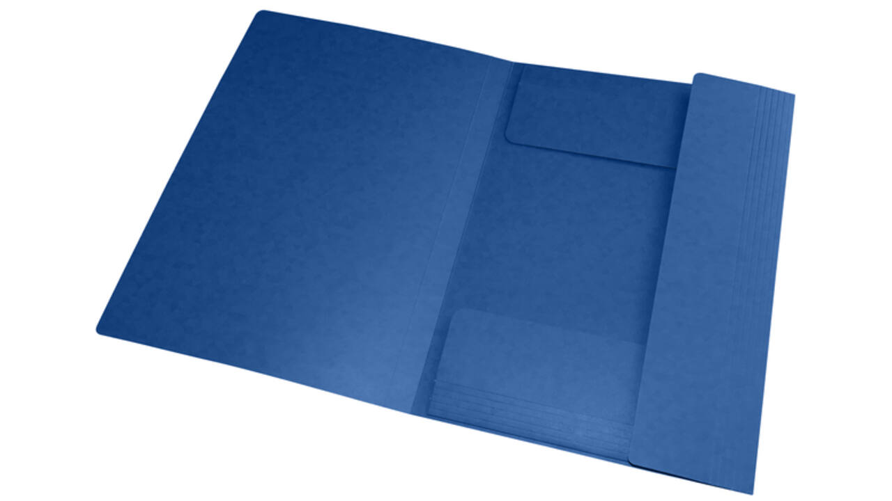 Elastomap Oxford Top File+ A3 3 kleppen 390gr blauw