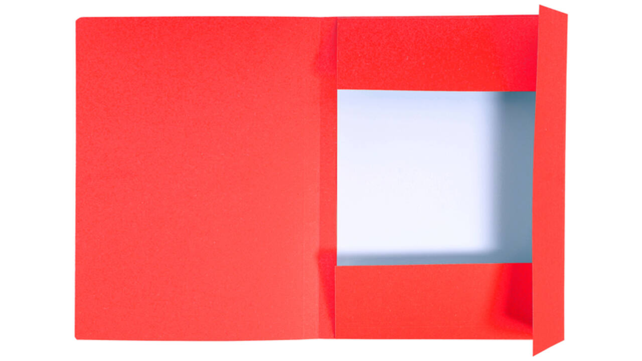 Dossiermap Exacompta Forever A4 3 kleppen 280gr rood