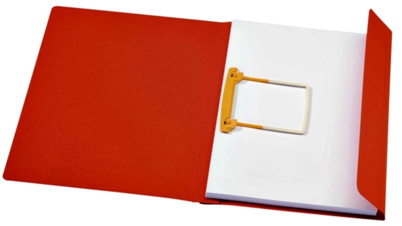 Clipmap Secolor A4 100% gerecycled karton 250gr rood verpakt per 50 stuks